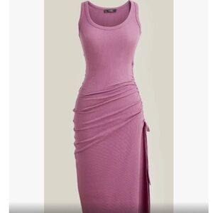 J crew side ruched midi dress